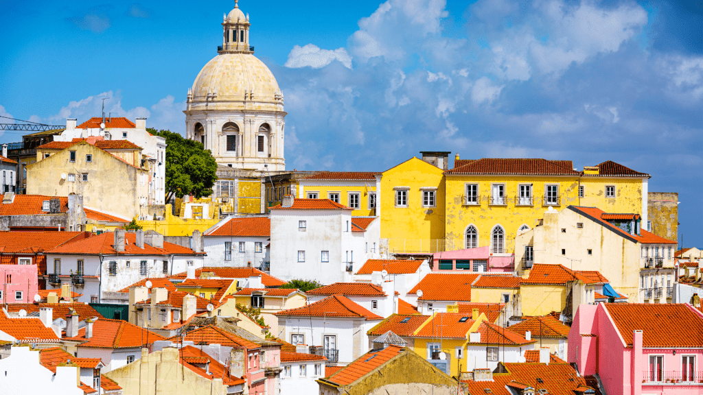 Lisbon, Portugal Skyline at Alfama