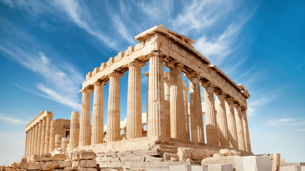 Parthenon on the Acropolis in Athens