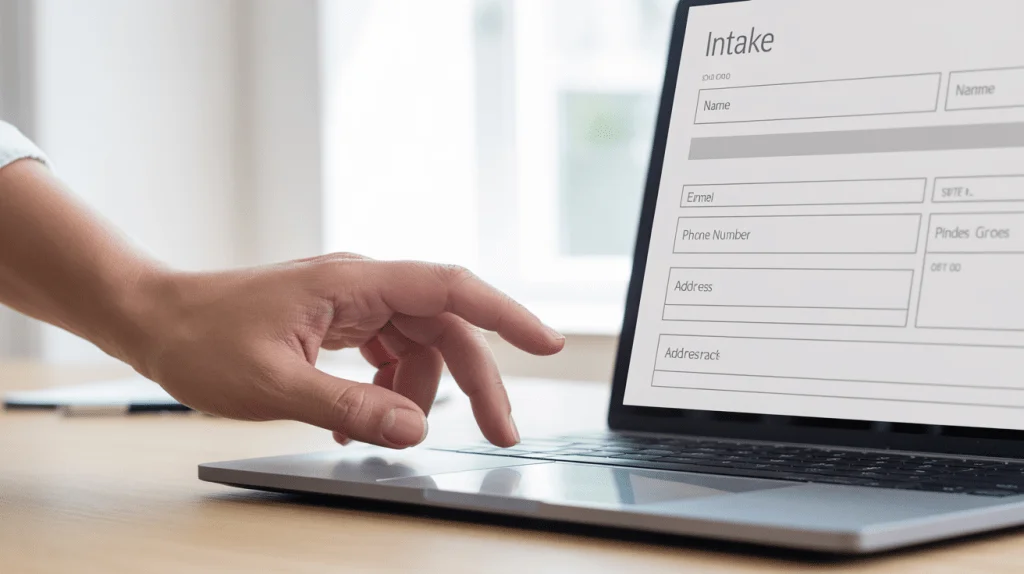 hire online notary with document intake form for qualification
