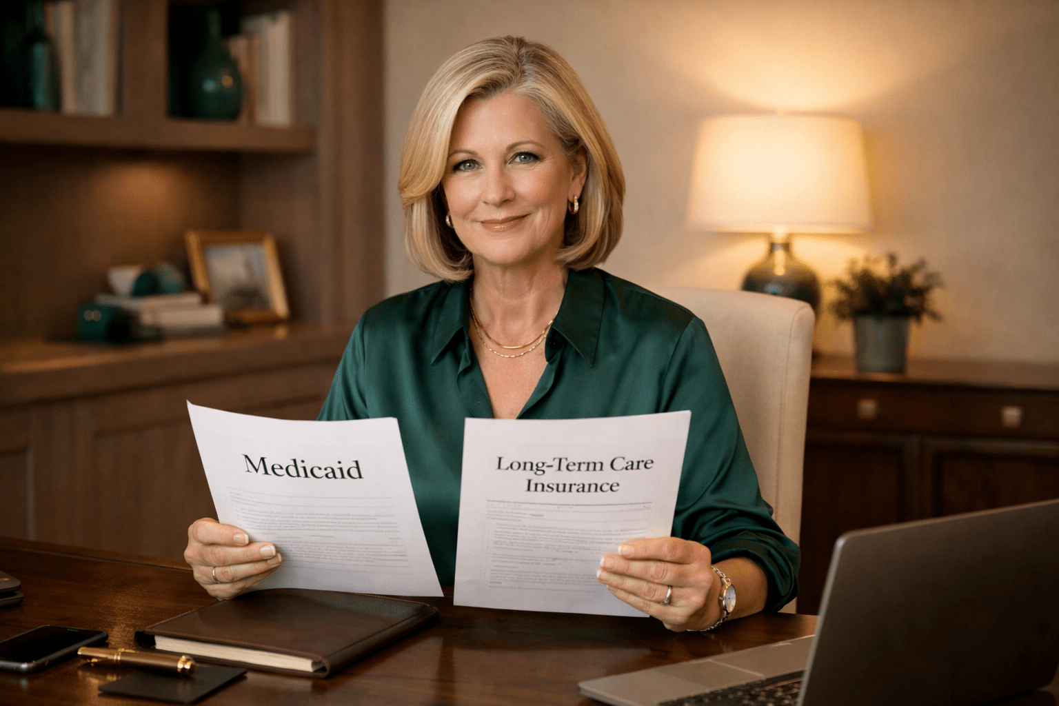 Florida retiree reviewing Medicaid vs long term care insurance options