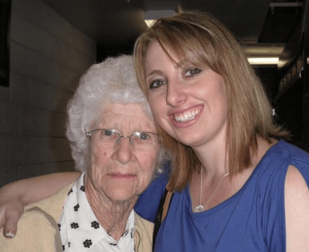 Alison Stohler with her grandmother, Granny Lucy